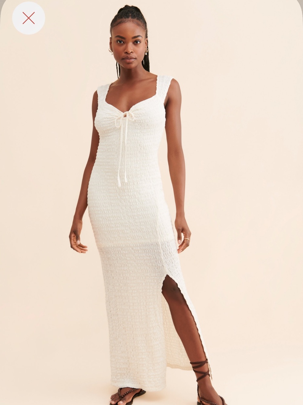 FP Beach Eleni Bodycon Midi Dress with Side Slit